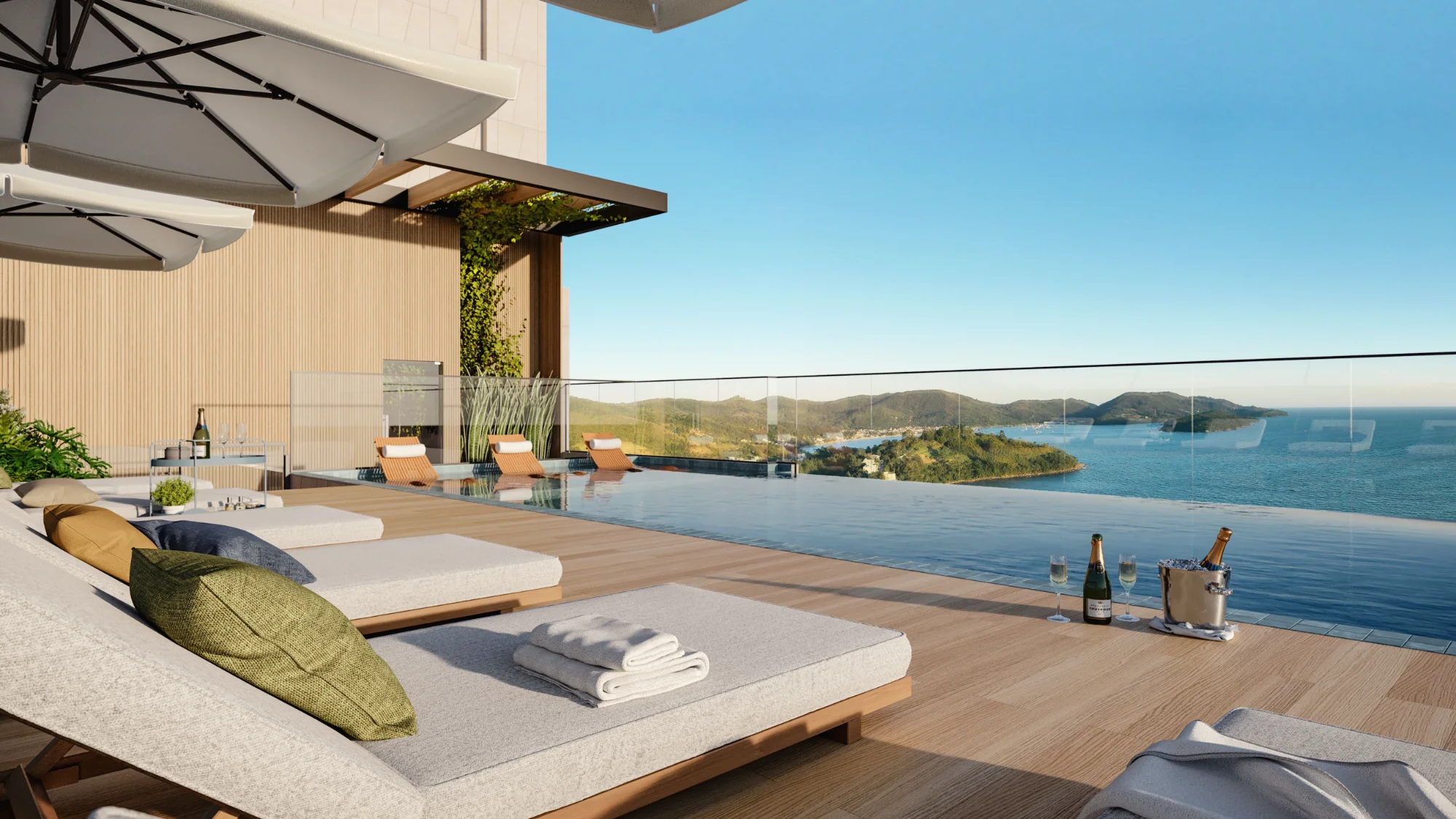 Villa front de mer à Malibu, piscine à débordement face à l'océan